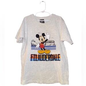 Disney Mickey Mouse Fort Lauderdale Graphic T-Shirt Youth Size 10/12